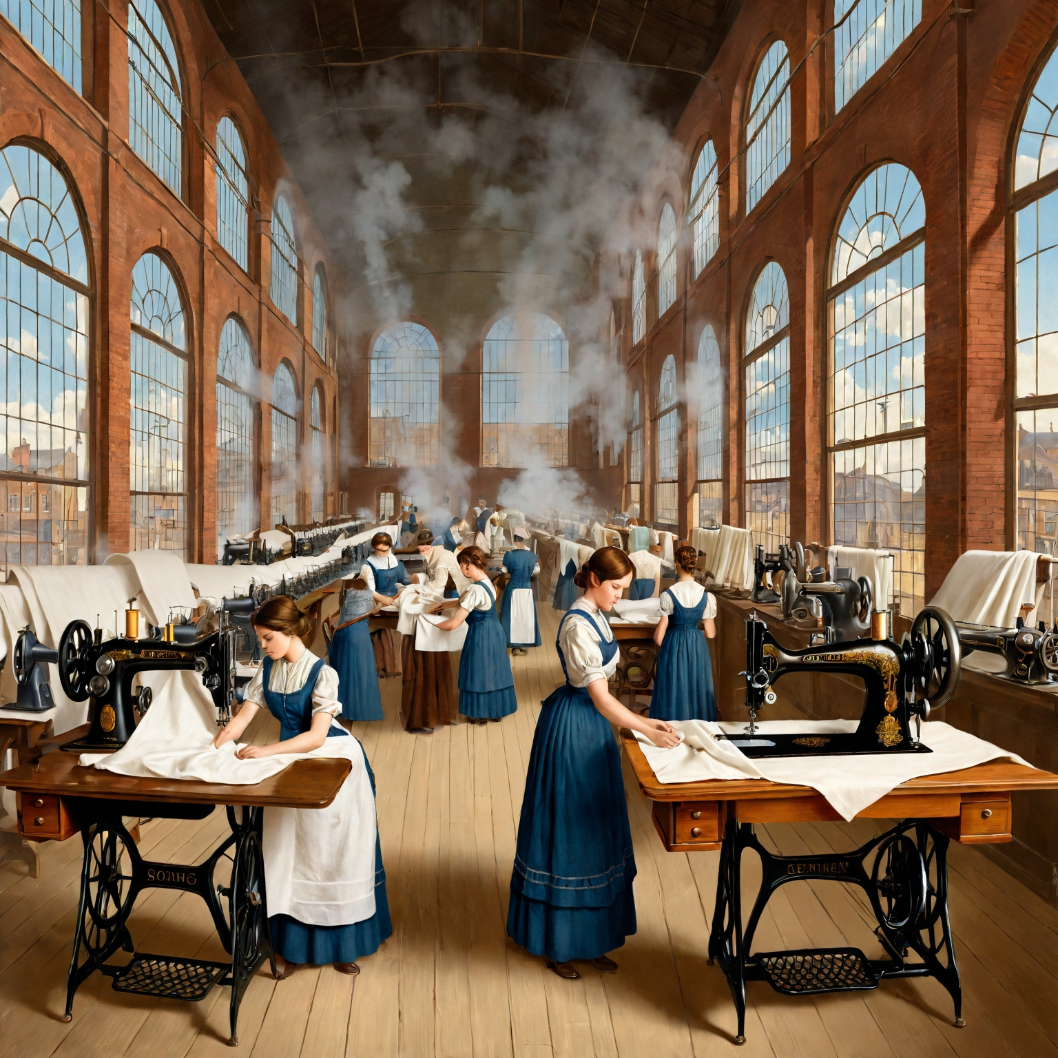 nada_A_detailed_historical_illustration_capturing_the_t_4ed196e1-5fe3-4dc5-bcfe-9e8bad50a234 Clothing production during the sewing machine revolution